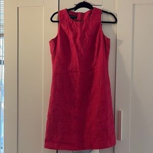 Pink Embroidered Sheath Dress